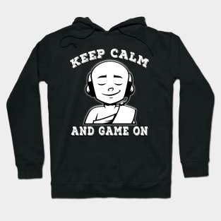 Keep Calm And Game On White Hoodie